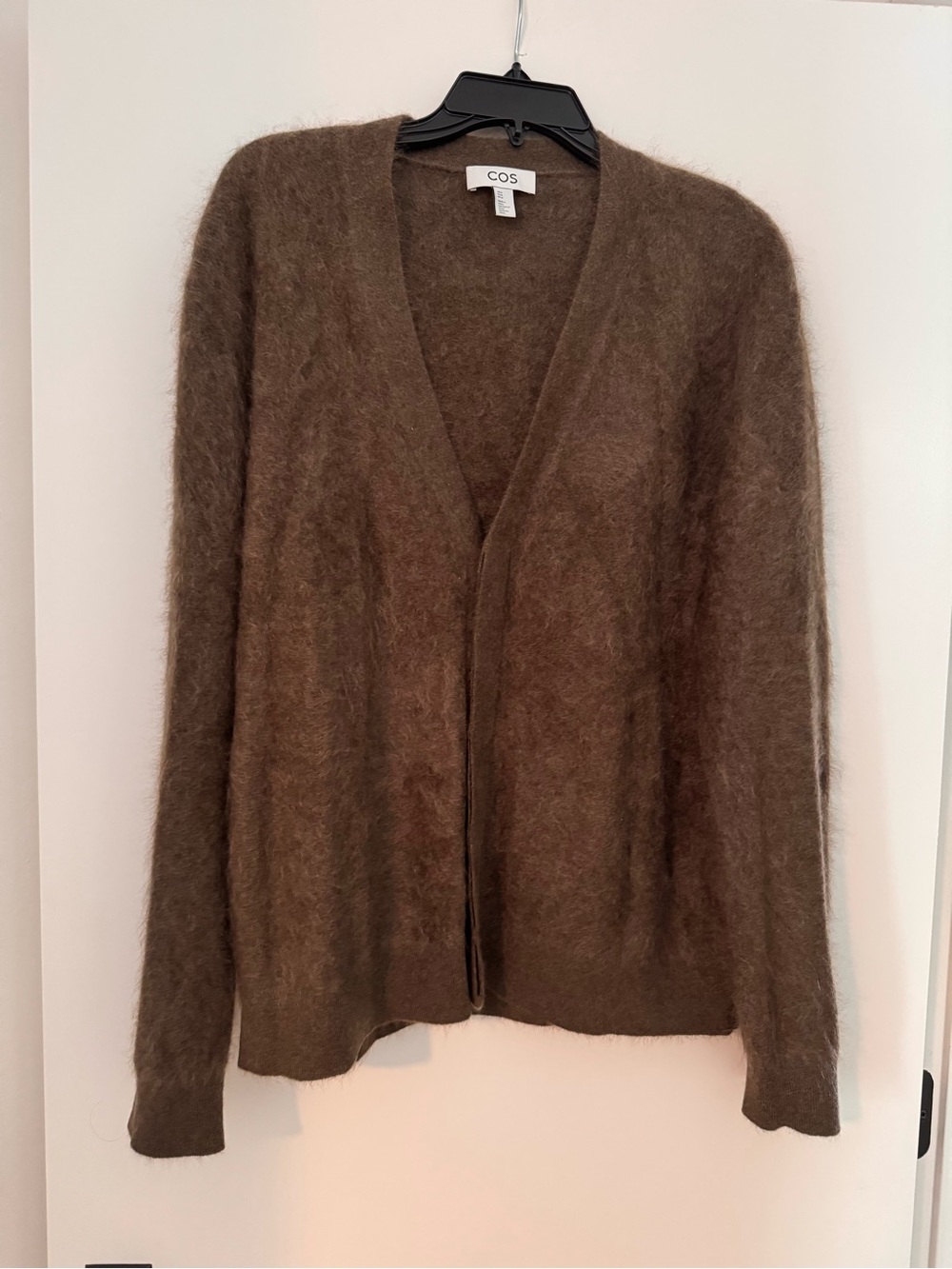 COS Men's Dark Khaki cashmere Button Cardigan size medium - Picture 10 of 11